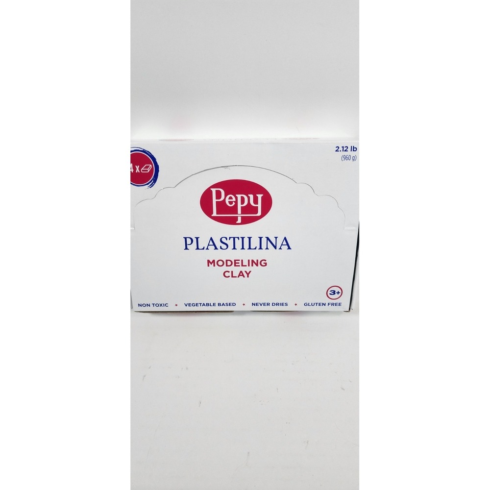 Pepy Plastilina Reusable and Non-Drying Modeling Clay Gift; Set of 24 Bars Green